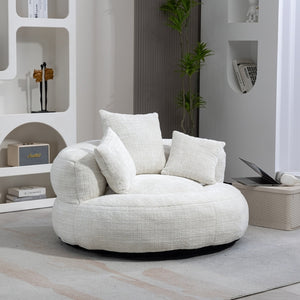 High Back Bean Bag Chair - Durable Comfort Lounger Couch