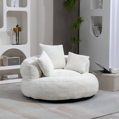 High Back Bean Bag Chair - Durable Comfort Lounger Couch
