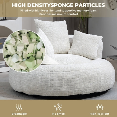 High Back Bean Bag Chair - Durable Comfort Lounger Couch