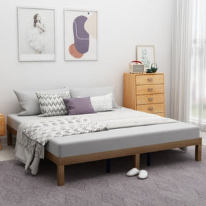 LuneluX_Home – Queen Size Solid Wood Platform Bed Frame