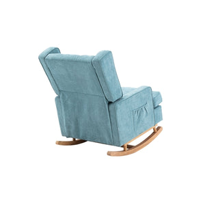 Nursery Rocking Chair with Upholstered Cushion