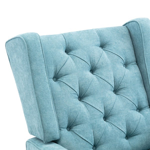 Nursery Rocking Chair with Upholstered Cushion
