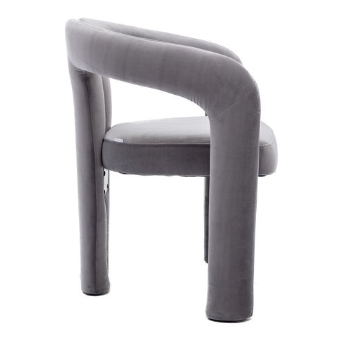 Contemporary Velvet Fabric Upholstered Accent Chair - Modern Dining Chair