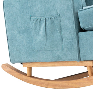 Nursery Rocking Chair with Upholstered Cushion