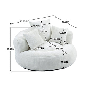 High Back Bean Bag Chair - Durable Comfort Lounger Couch