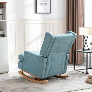 Nursery Rocking Chair with Upholstered Cushion