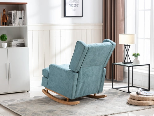Nursery Rocking Chair with Upholstered Cushion