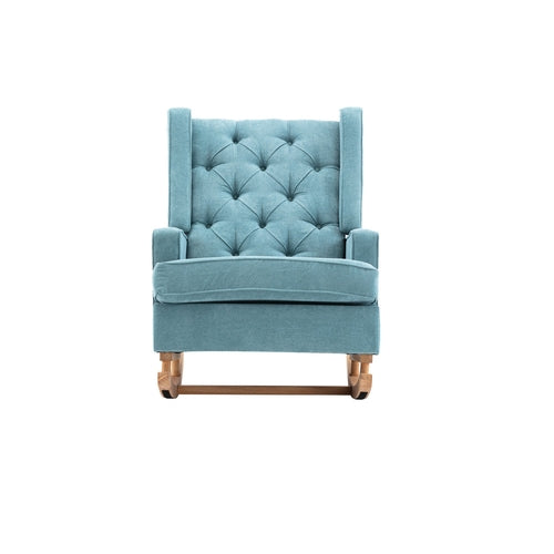 Nursery Rocking Chair with Upholstered Cushion