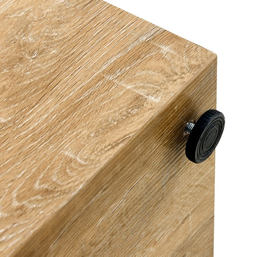 Modern Coffee Table - Light Wood Texture MDF Construction