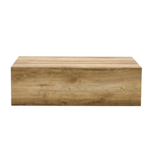 Modern Coffee Table - Light Wood Texture MDF Construction