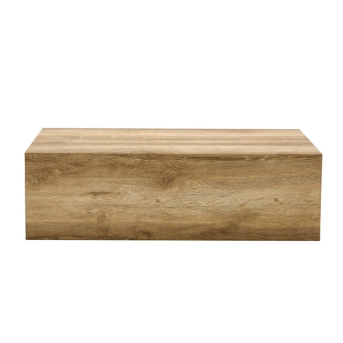 Modern Coffee Table - Light Wood Texture MDF Construction