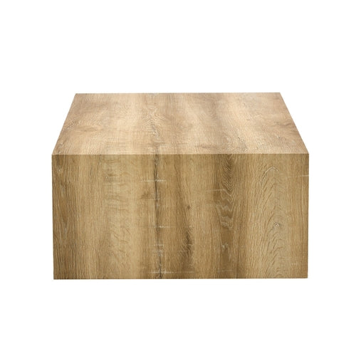 Modern Coffee Table - Light Wood Texture MDF Construction