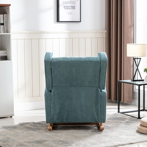 Nursery Rocking Chair with Upholstered Cushion